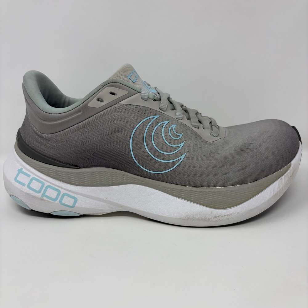 Topo Athletic Aura Womens Size 10 Grey Blue Athletic Running Shoes Sneakers